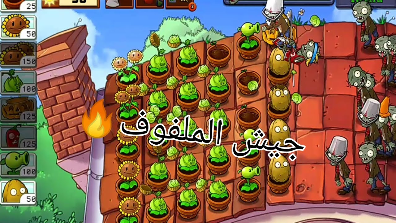 (النباتات ضد الزومبي) جيش الملفوف الاسطوري و حصلت نبتة الذرة 🔥🌱 PLANTS VS ZOMBIES