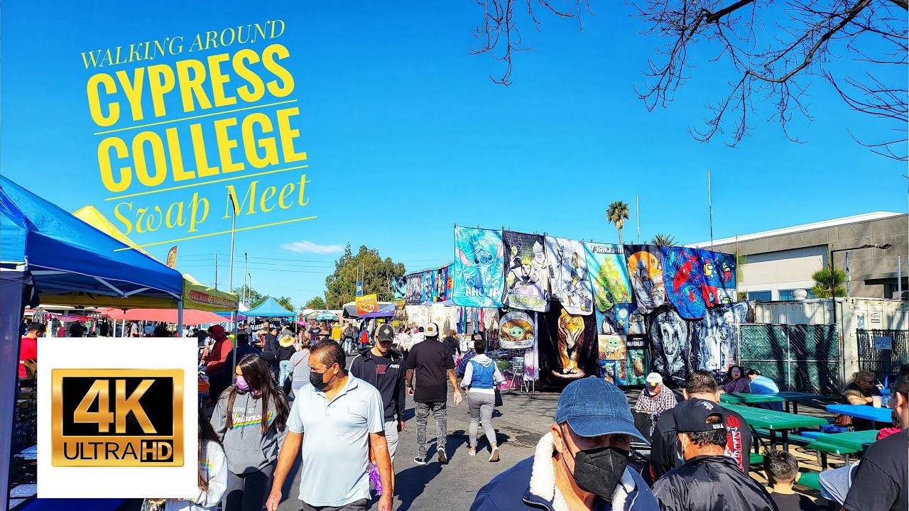 [4K] Weekend Cypress College Swap meet walking around  - WalkwithAK