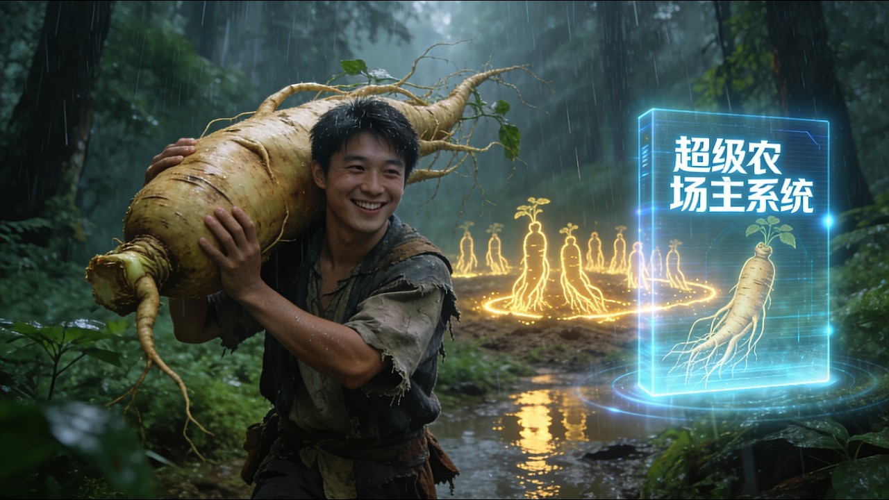 【完結】🔥 貧瘠土地中出百年人参？窮小子用超級農場系統帶村民致富.....
