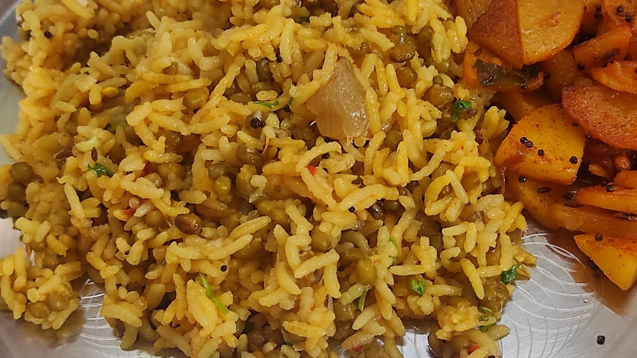 Pasi Payar sadham || பாசிப்பயறு சாதம் || Pachai payar sadham recipe in Tamil