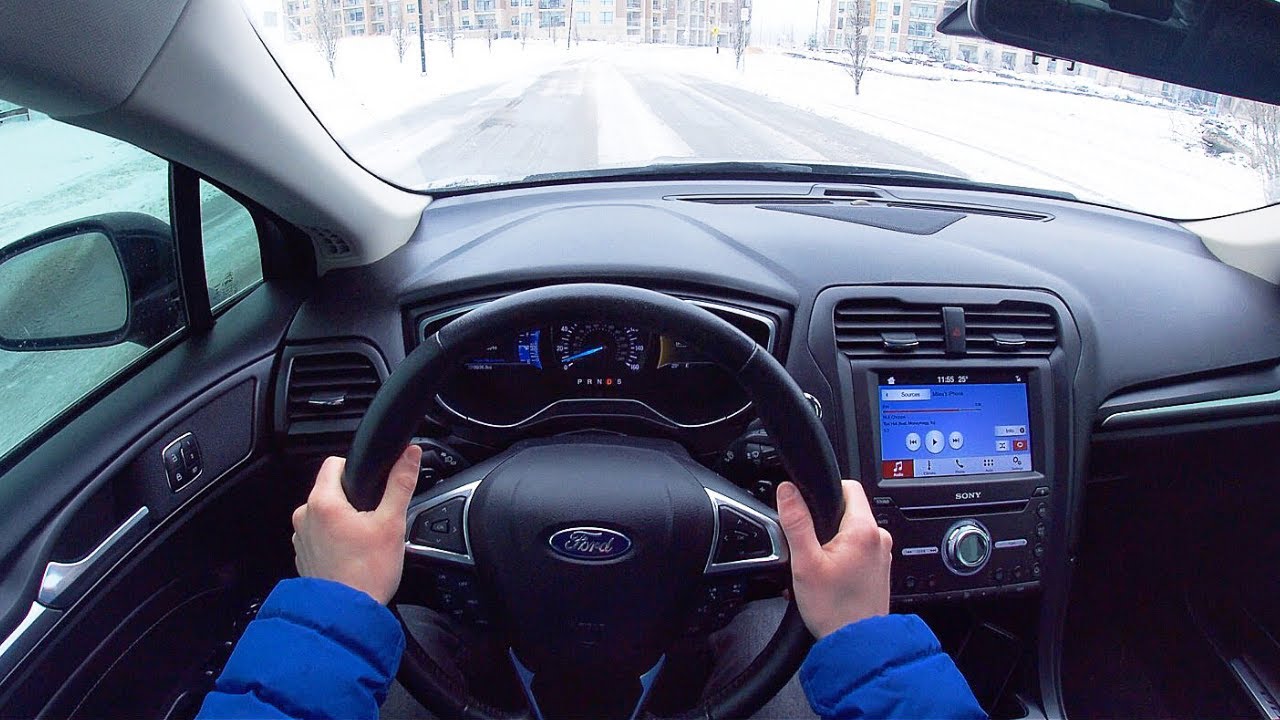 POV: Езда на Ford Fusion 2017 года по снегу | Как он себя ведет?