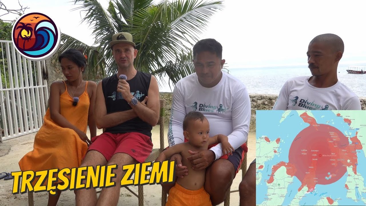Przerażający moment na Filipinach! Trzęsienie ziemi w Cebu | BEZ SPINY WYSPY CAMOTES