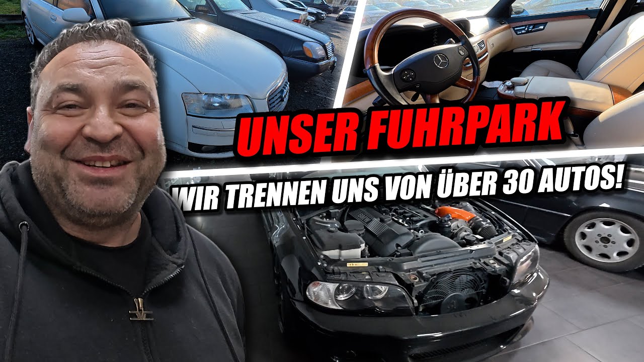 Unser Fuhrpark - Wir trennen uns von über 30 Autos!