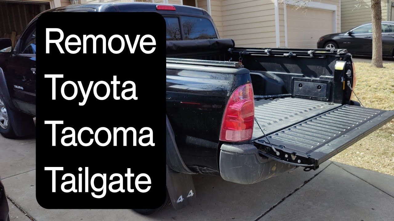 How to Remove or Install the Tailgate on a Toyota Tacoma 2014