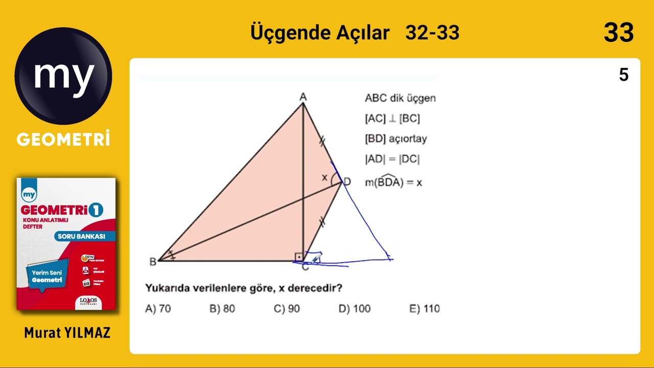 Üçgende Açılar Test 2