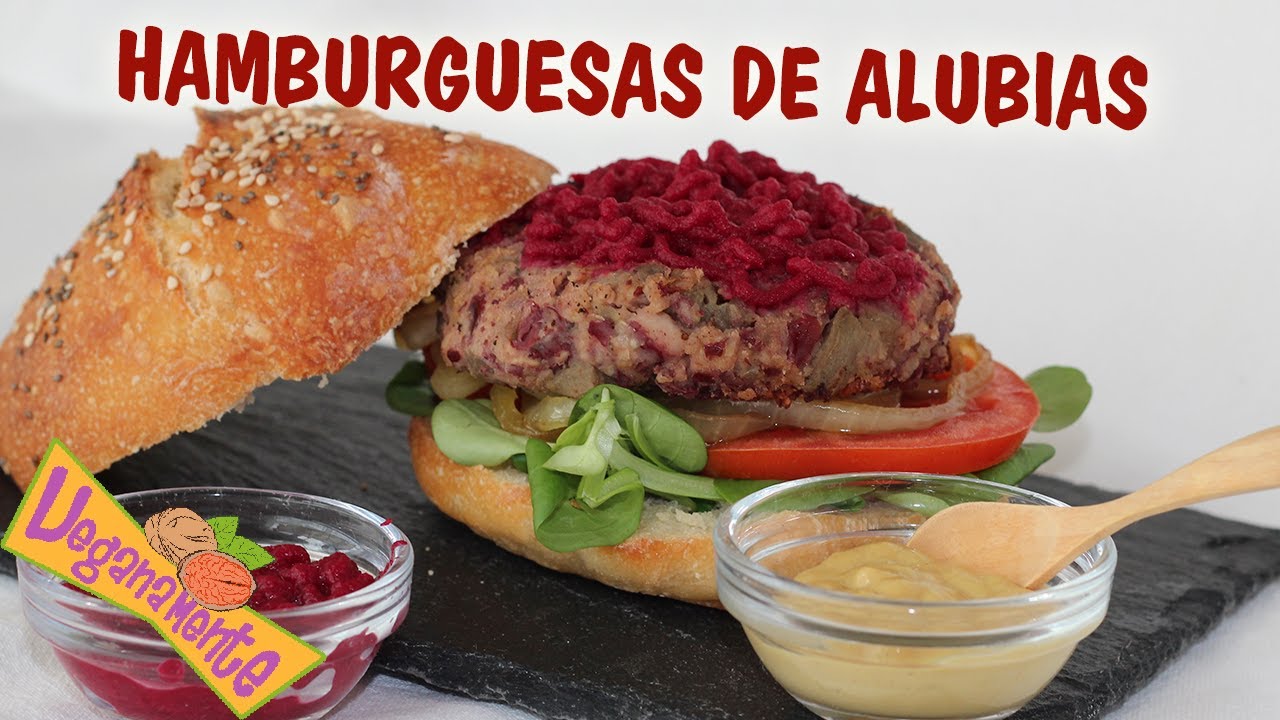 HAMBURGUESAS DE ALUBIAS ROJAS, Recetas Veganas | Veganamente