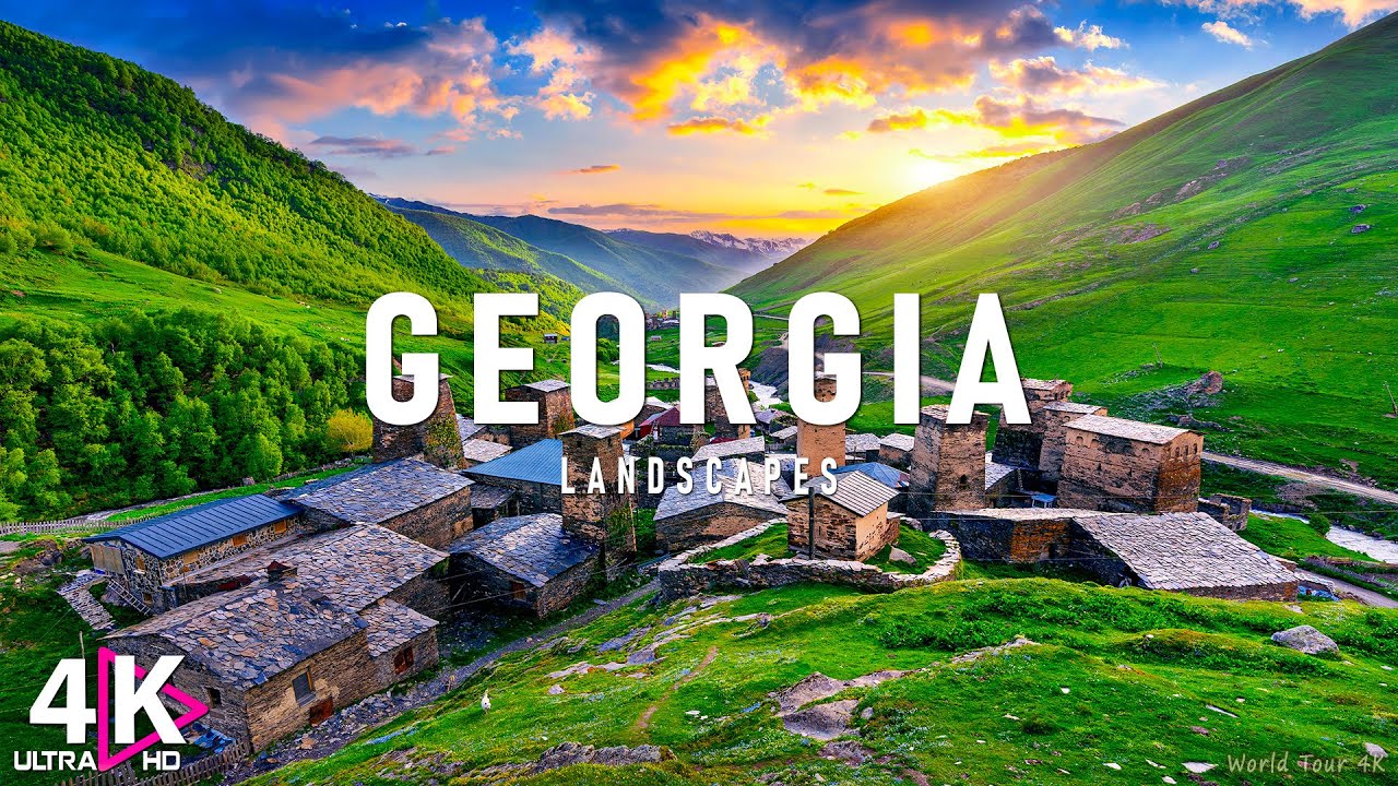 Georgia 4K Scenic Relaxation Film - Meditation Relaxing Music - Travel Nature