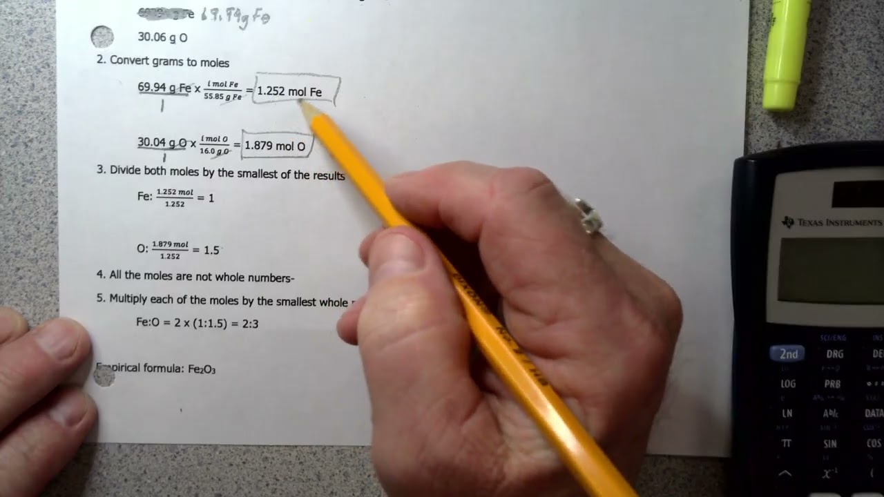 Emperical & Molecular Formulas Worksheet B