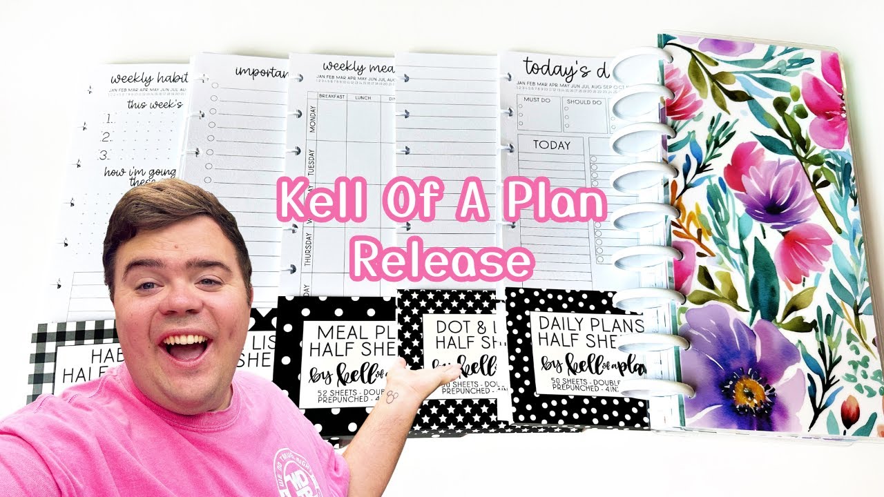 New Kell of a Plan Release! | Half Sheets, Trackers, Notes & Skinny Classic Planner