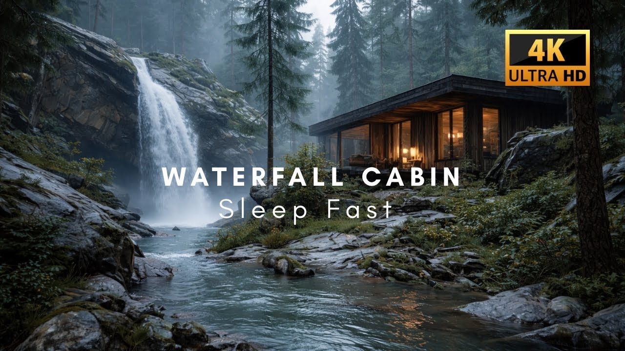 Rainy Forest Porch Ambience 🌧️ Peaceful Cabin Rain Sounds for Sleep & Focus (1 Hour)
