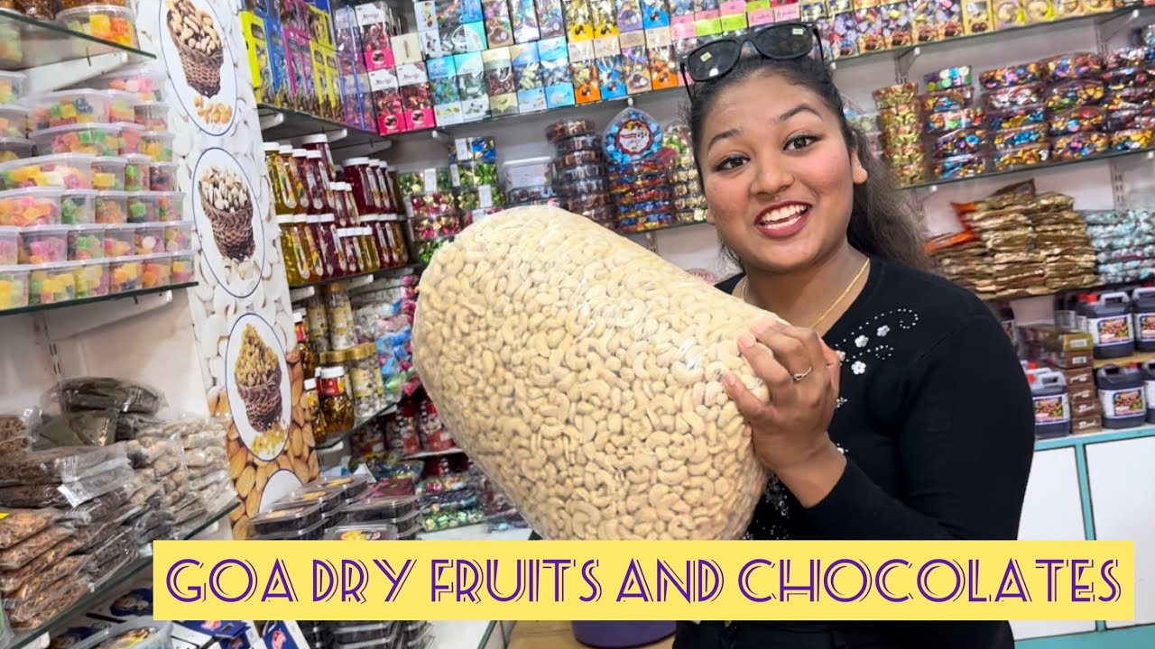 GOA BAGA BEACH 🏝️ 🍬dry fruits and chocolates🍭🍫#goa #goabagabeach