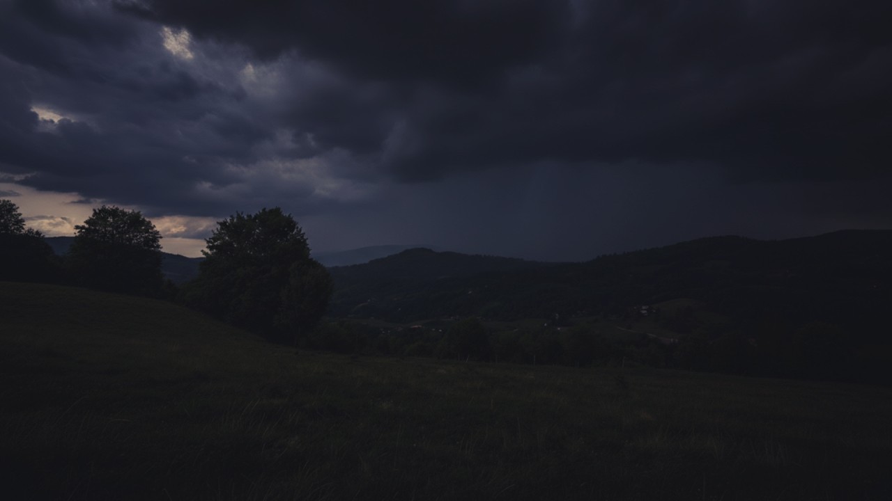 Summer Thunderstorm over a village in the mountains | Moments Before the Storm