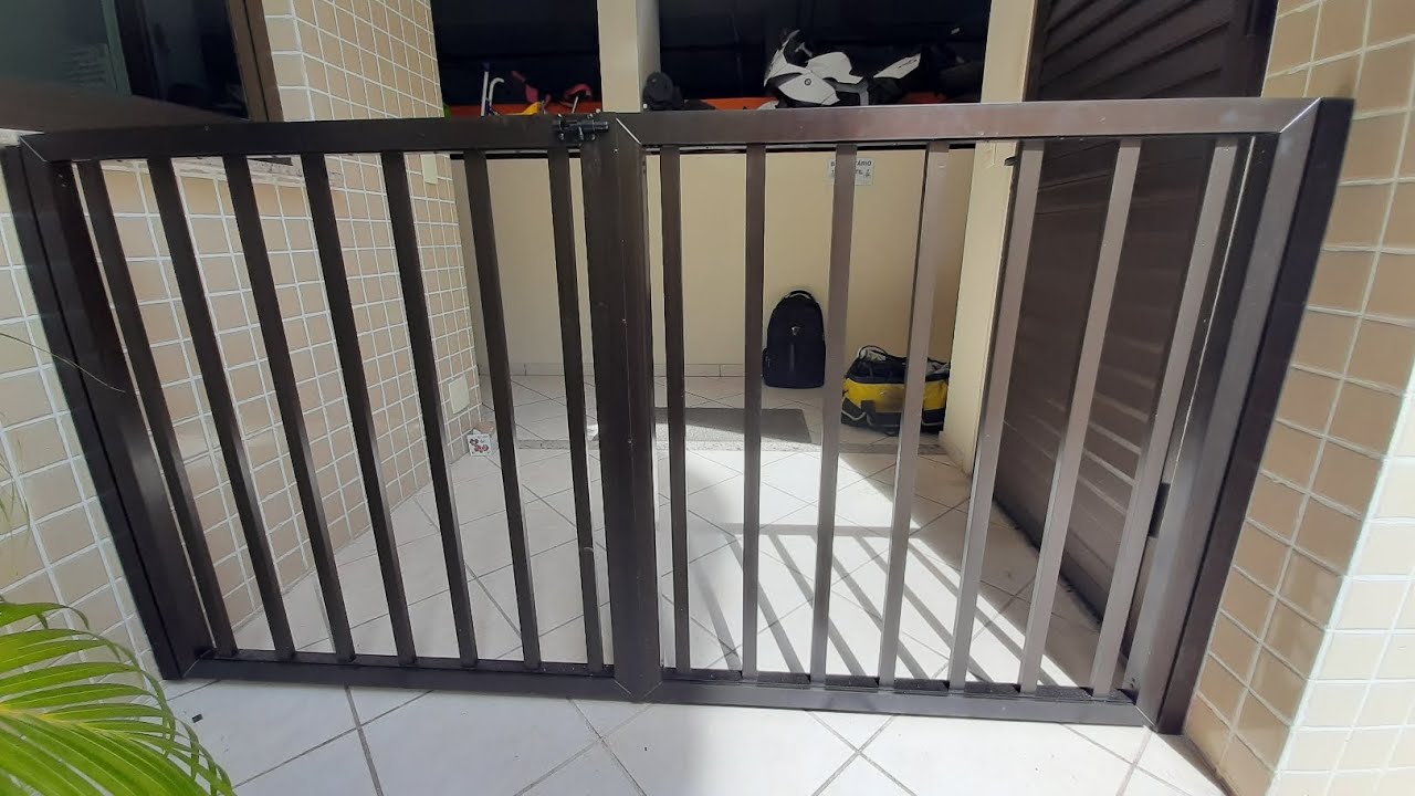 Portão de alumínio com grade (CORTE,MONTAGEM)passo a passo de como fazer o portão de grade!