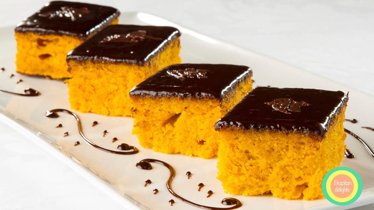 Carrot cake with chocolate icing! Brazilian delights