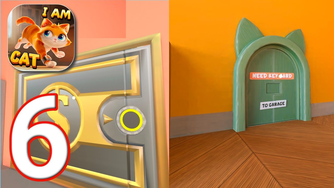 I AM CAT Mobile: How to Find Garage Key Card!! - Gameplay Walkthrough Part 06 - (iOS, Android)