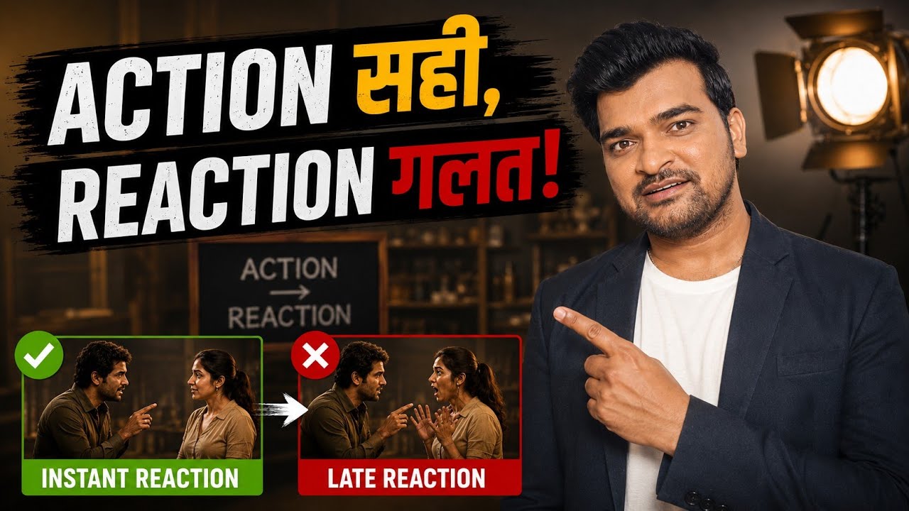 Acting Fake क्यों लगती है? | Action & Reaction Acting Secret (Hindi)
