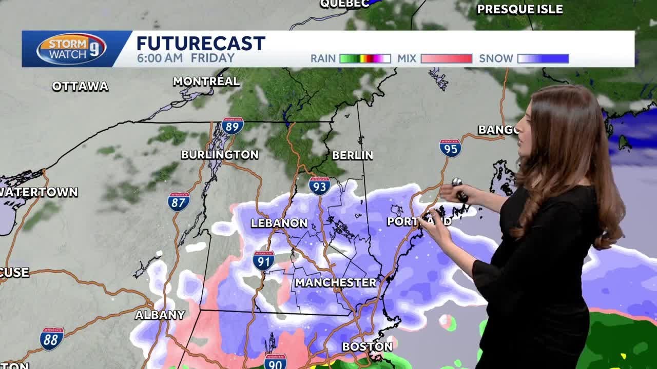 Video: Snow, wintry mix for Thursday evening commute