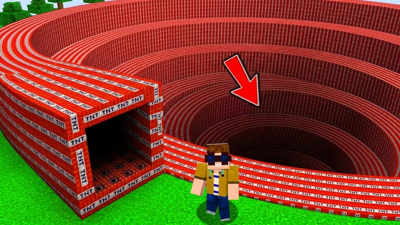 ICH FINDE einen TNT SPIRAL TUNNEL vs. DIAMANT! (Minecraft)