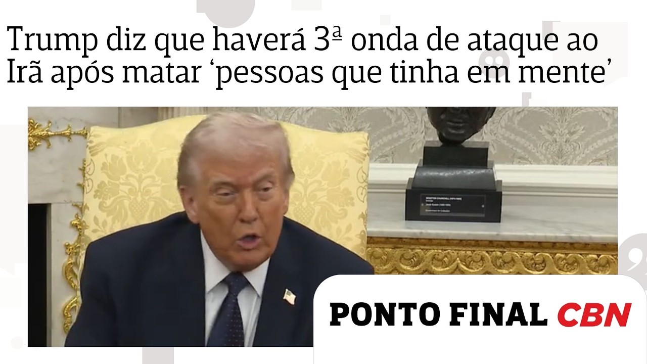 Trump diz que haverá terceira onda de ataque ao Irã após morte de ‘pessoas que tinha em mente’
