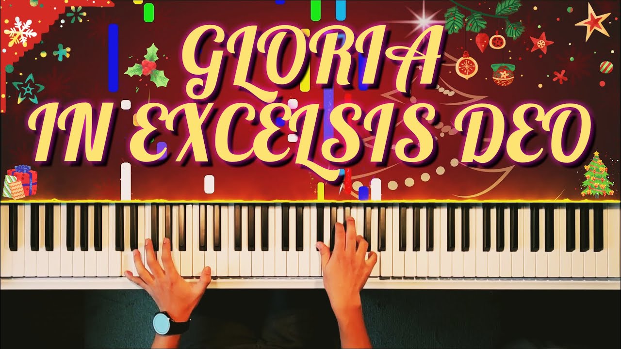 LES ANGES DANS NOS CAMPAGNES (Gloria in excelsis deo) - Piano tutoriel