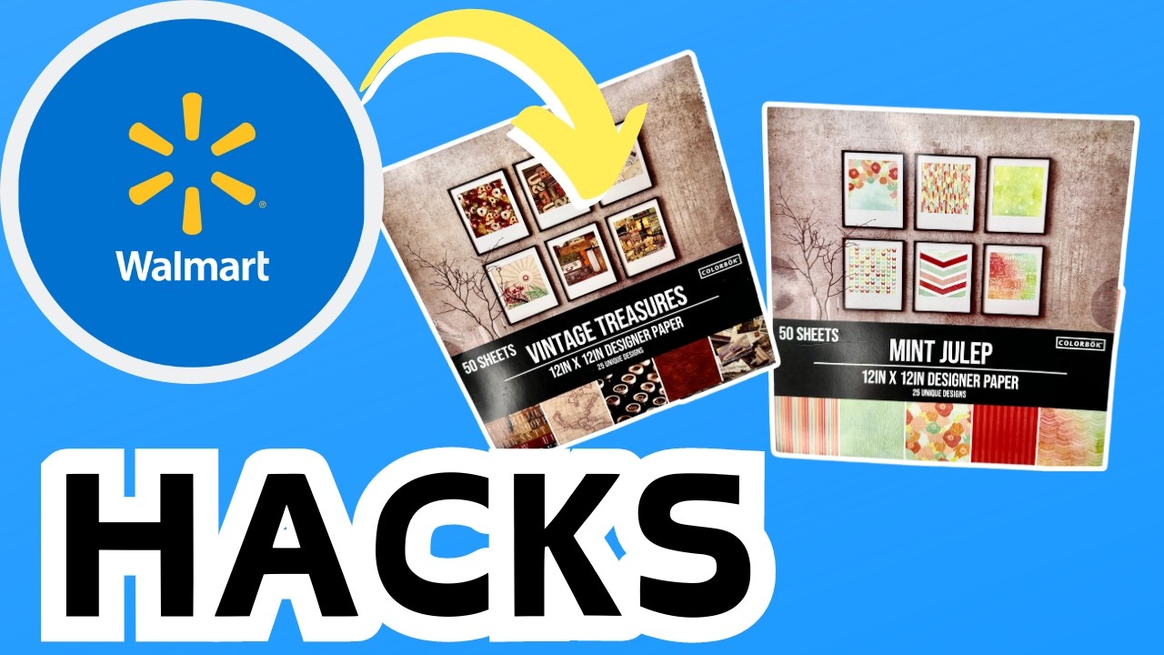 MIND BLOWING 🤯 Walmart SCRAPBOOK PAPER HACKS You Must Try | FALL DIY Decor