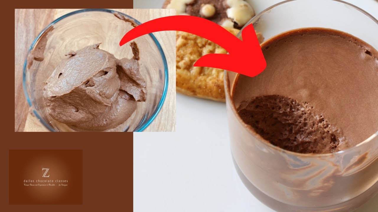 How to make BETTER CHOCOLATE MOUSSE | Solving 2 problems | DallasChocolateClasses.com