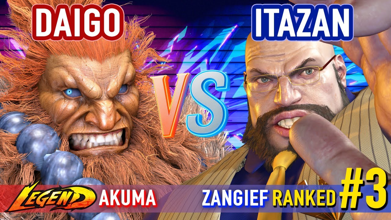 SF6 ▰ DAIGO (Akuma) vs ITAZAN (#3 Ranked Zangief) ▰ High Level Gameplay