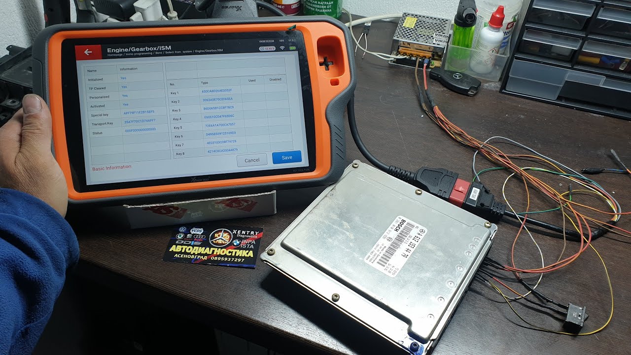Virgin ECU EDC15C6  MB W203 - XHORSE KEY TOOL PLUS - Зануляване на моторен компютър