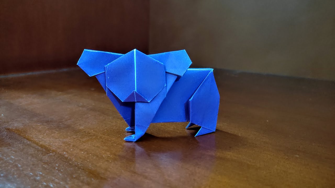 How To Fold A Paper Koala - Origami Koala Tutorial