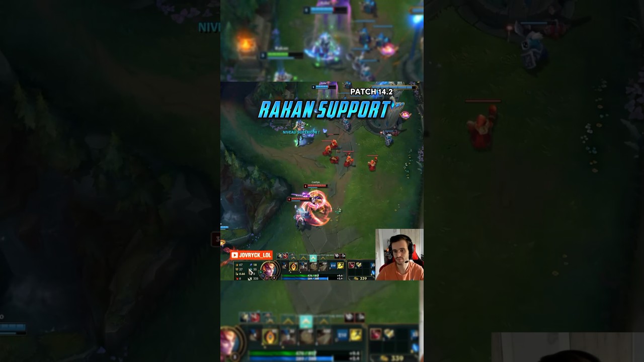 RAKAN SUPPORT PATCH 14.2 #leagueoflegends #gaming #trailer #youtubeshorts