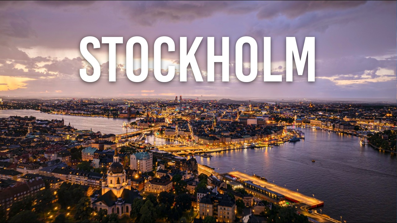 Stockholm, Sweden 🇸🇪 1 Hour of Aerial Views in 4K [LOFI BEATS]