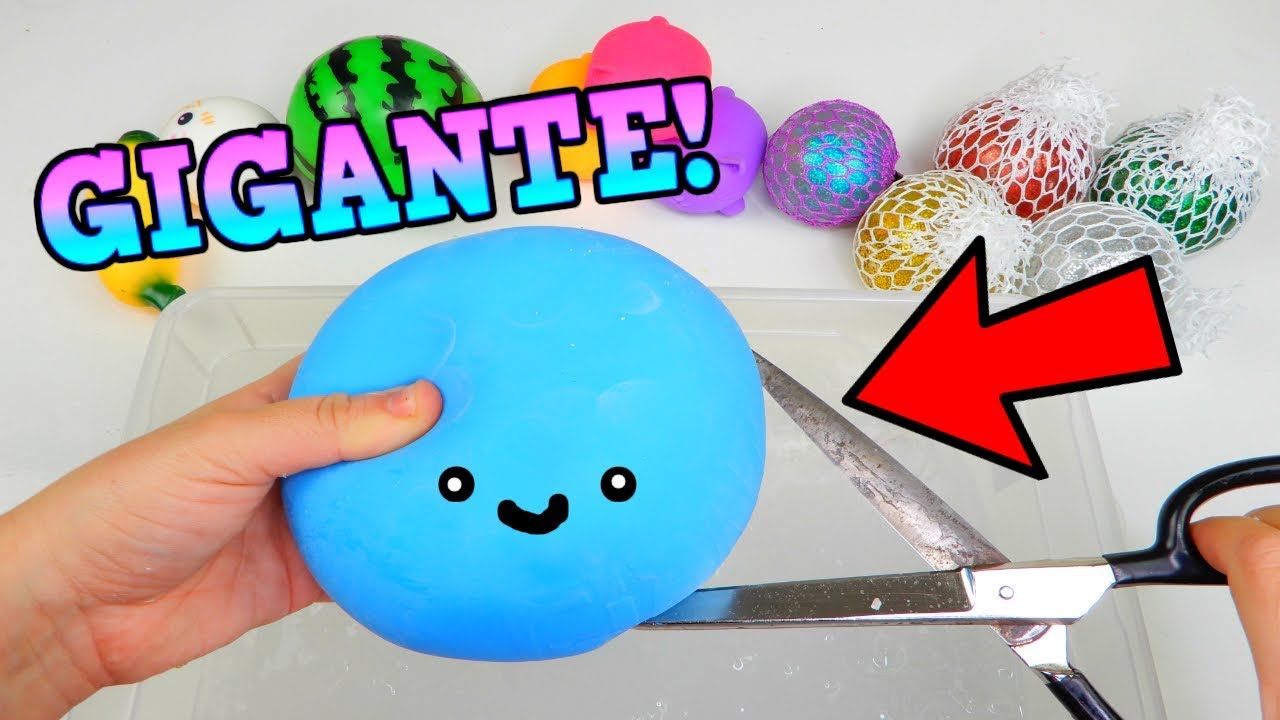 SCOPPIO SQUISHY GIGANTI nello SLIME TRASPARENTE! Cosa uscirà?!