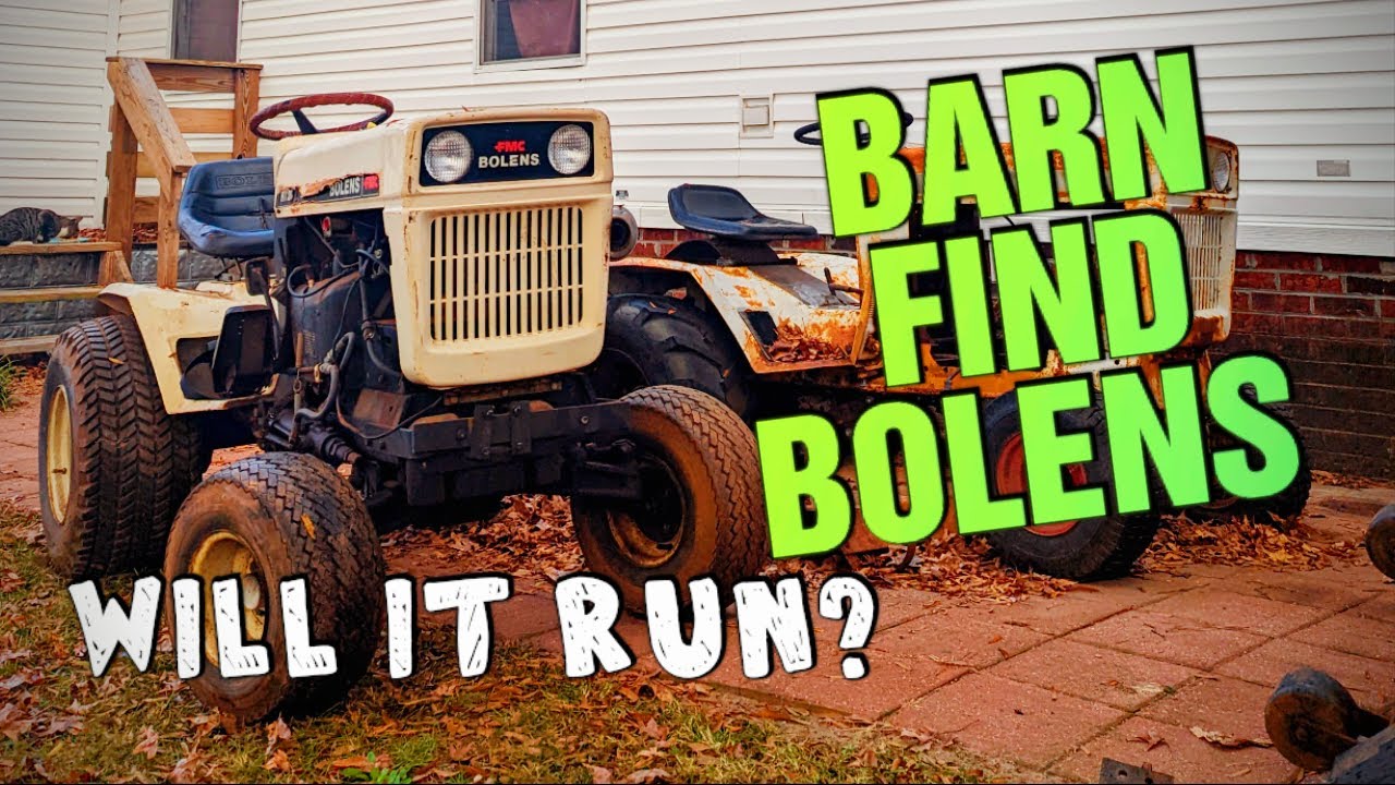 ABANDONED Bolens HT20 Large Frame Garden Tractor - Will it Run?