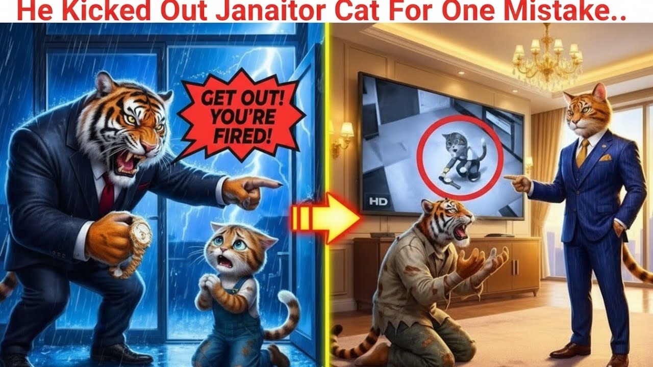 He Kicked Out Janaitor Cat For One Mistake After Revenge...