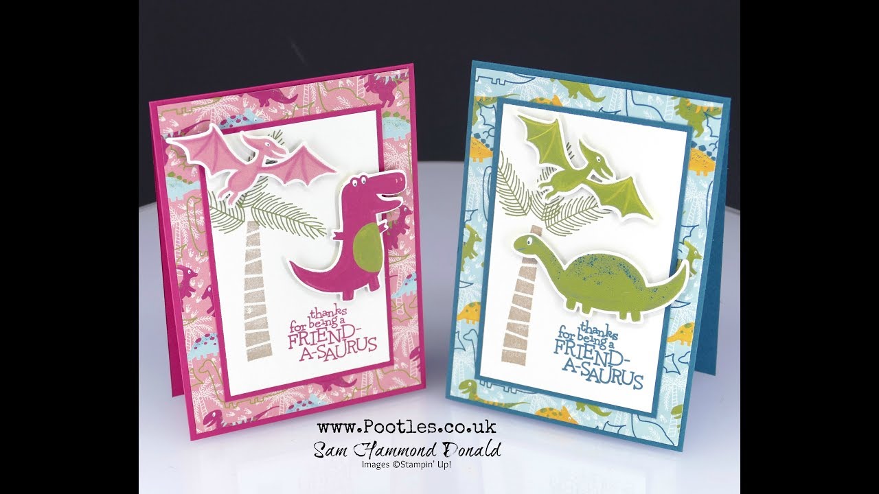 Stampin' Up! Dinoroar Die Cut Card Tutorial