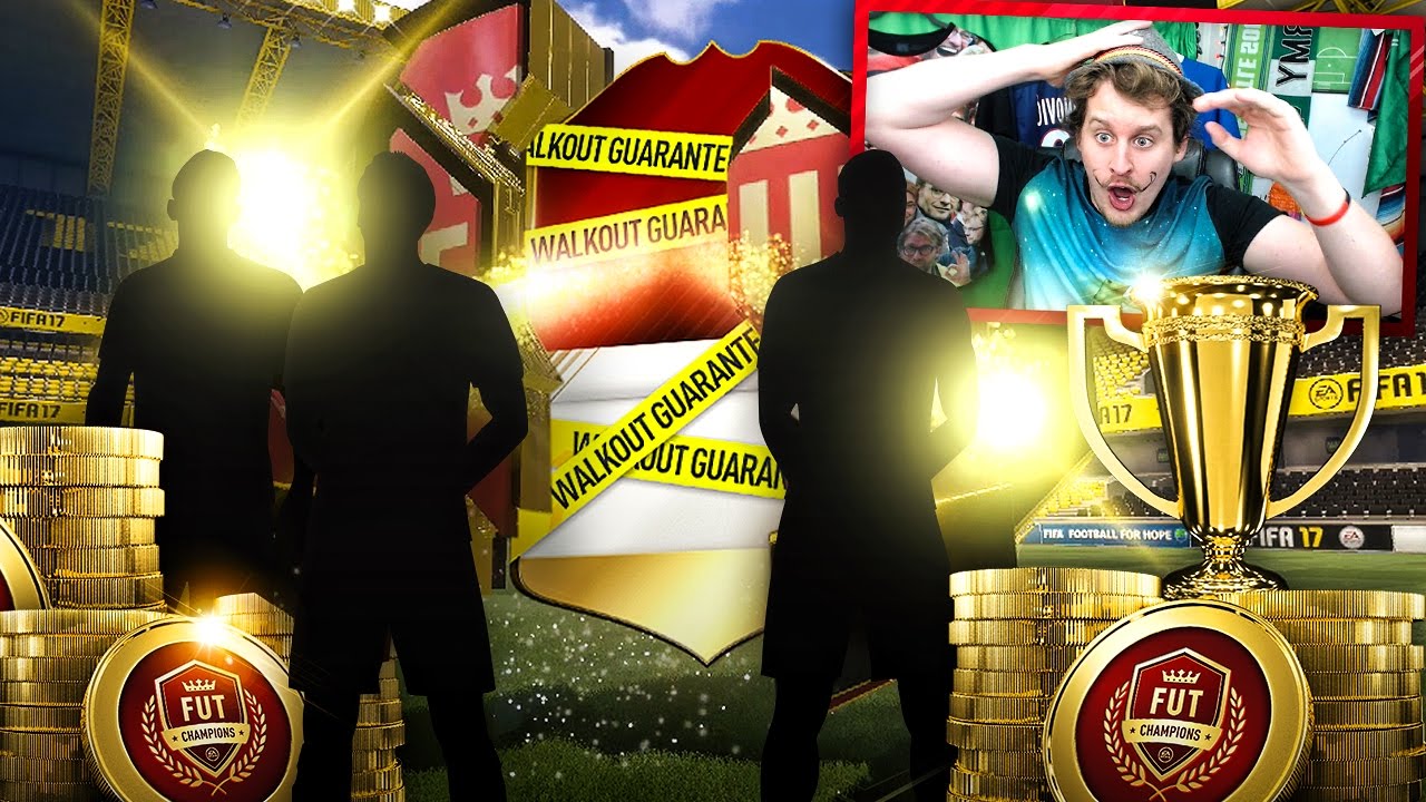 INSANE TRIPLE WALKOUT PLAYERS MY BEST EVER FUT CHAMPIONS REWARDS PACKS! FIFA 17 ULTIMATE TEAM