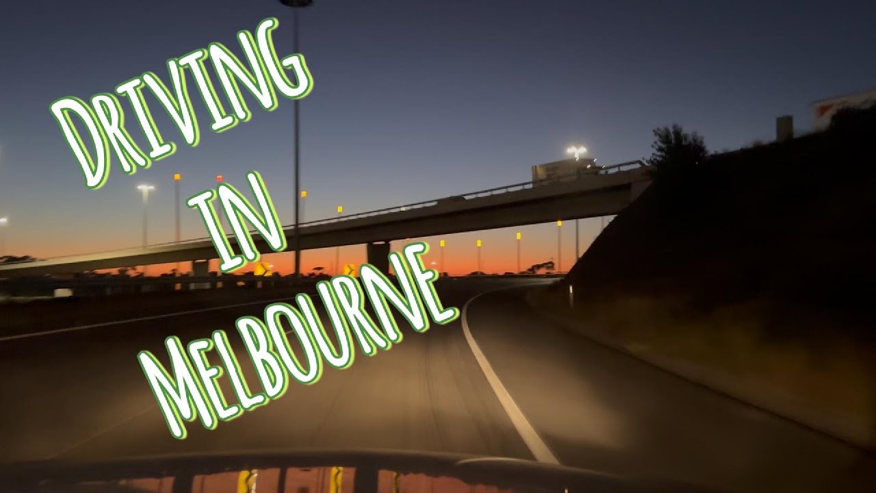 Driving in Melbourne - A quiet morning on M80 - Fantastic dawn