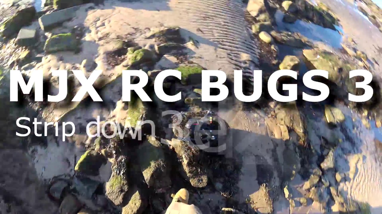 Strip Down MJX RC Bugs 3 3s 3 Cell & Stock Battery test