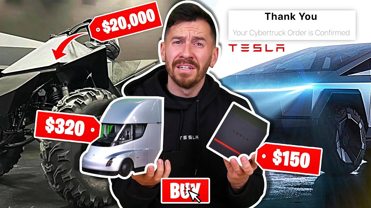 I Bought Everything On The Tesla Website!! (Including The Tesla CyberTruck)