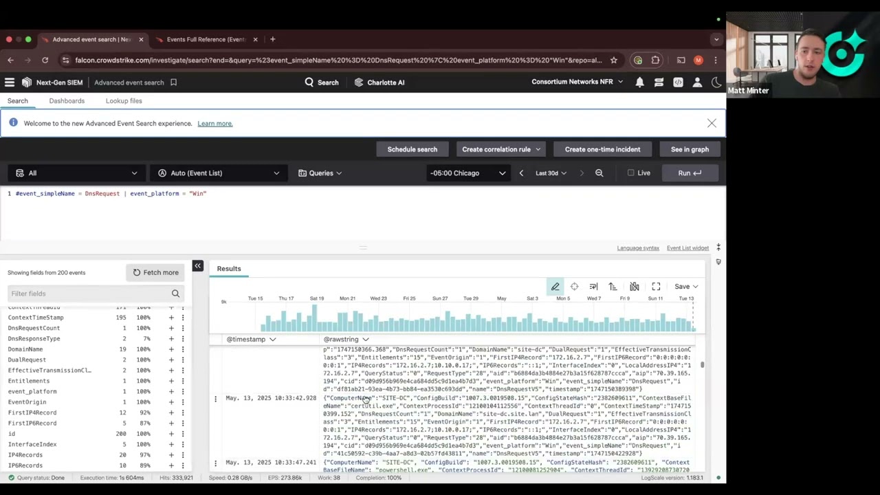 Looking at Simple/Advanced CrowdStrike queries using CQL