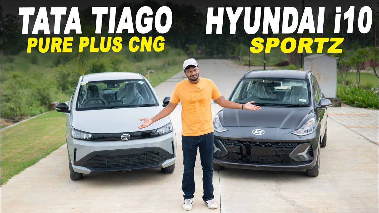 Tata Tiago Purs Plus CNG VS Hyundai i10 Sportz Detailed Comparison Price, Features || Borndrive