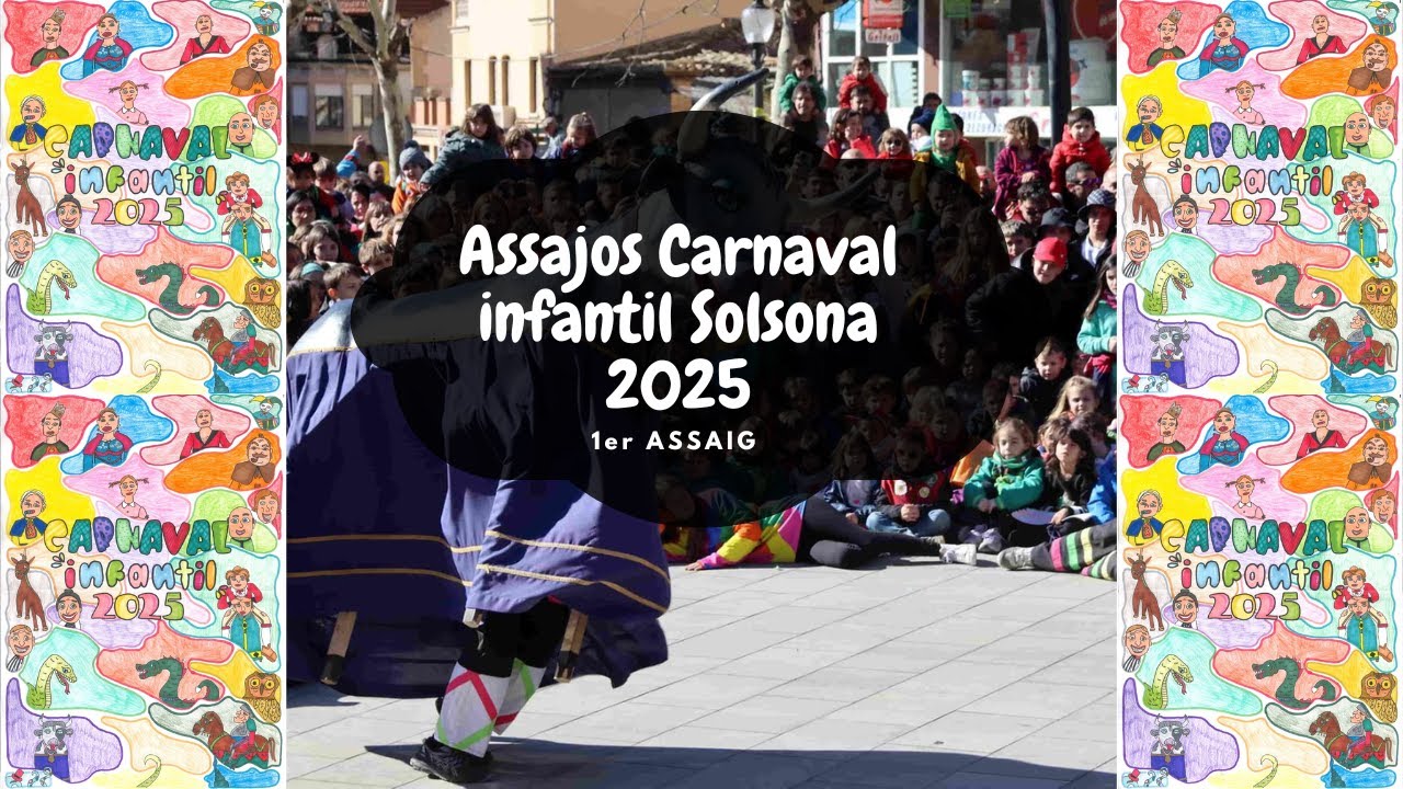 Assajos Caranaval infantil Solsona 2025 gegants petits (1r Assaig de gegants petits).