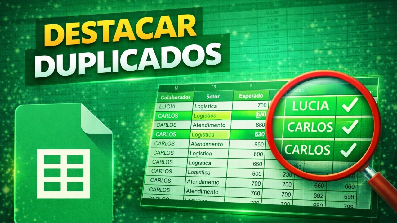 Como DESTACAR DUPLICADOS no Google Planillhas | Google Sheets