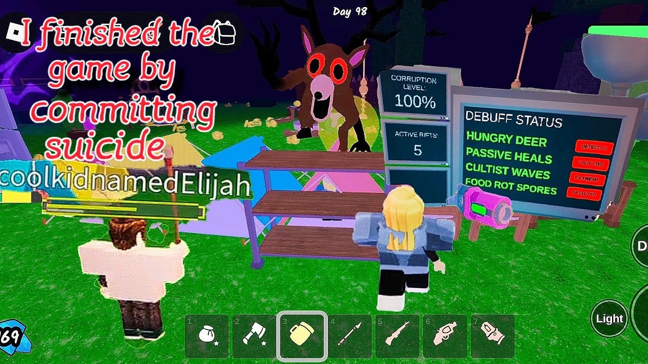 99 Nights in The Forest My Subscriber And I Lived in a Hard Mode For 105 Days