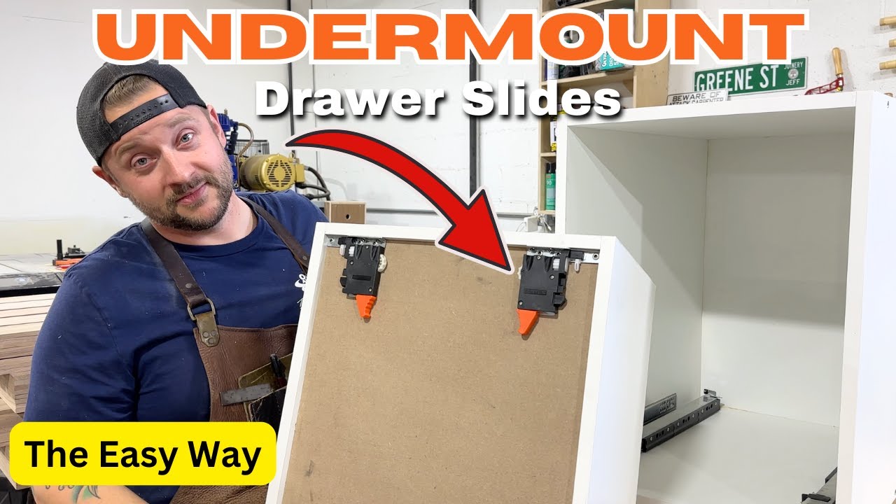 How to Fit Drawers and Install Undermount Drawer Slides / The Easy Way