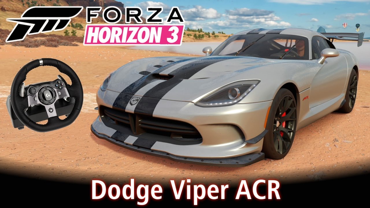 Top Speed: Dodge Viper ACR 2016! + Vários Rachas! \o/ | Forza Horizon 3 + G920
