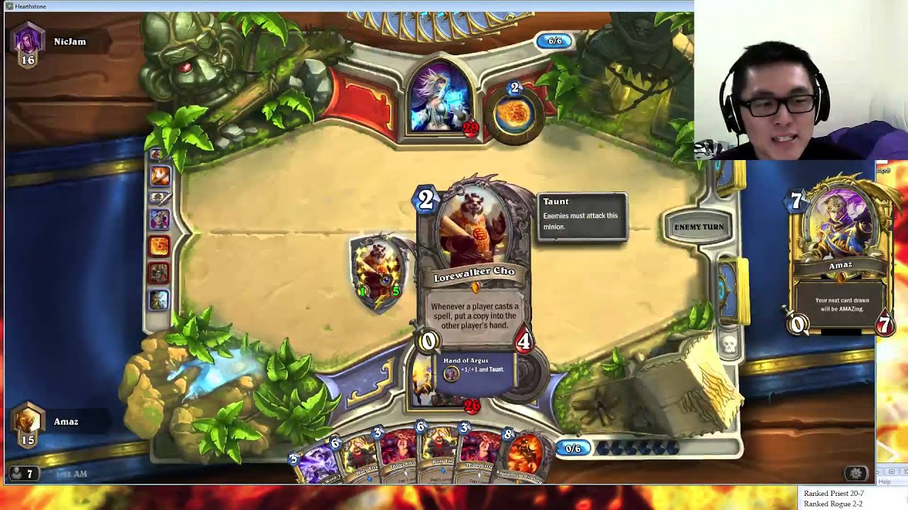 Lorewalker Cho in PRIEST (Amaz vs. Niclam)