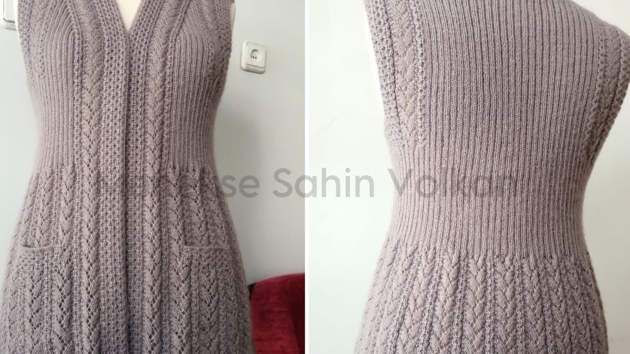 Şahane Çeyizlik Yelek modeli (4)#knitting #babyknits #şişörgü #sweter #corekt #bts