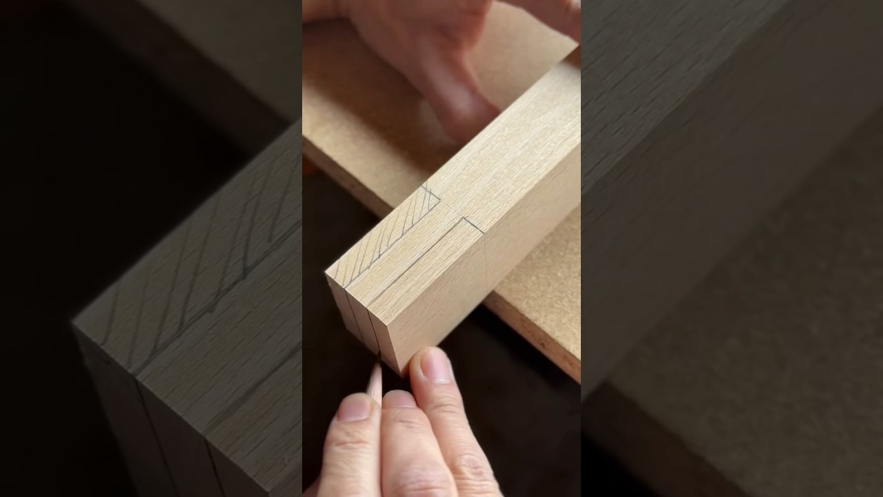 Cara Menciptakan sambungan Kayu yang sangat kuat #woodworking #diy #satisfying #woodwork #wood