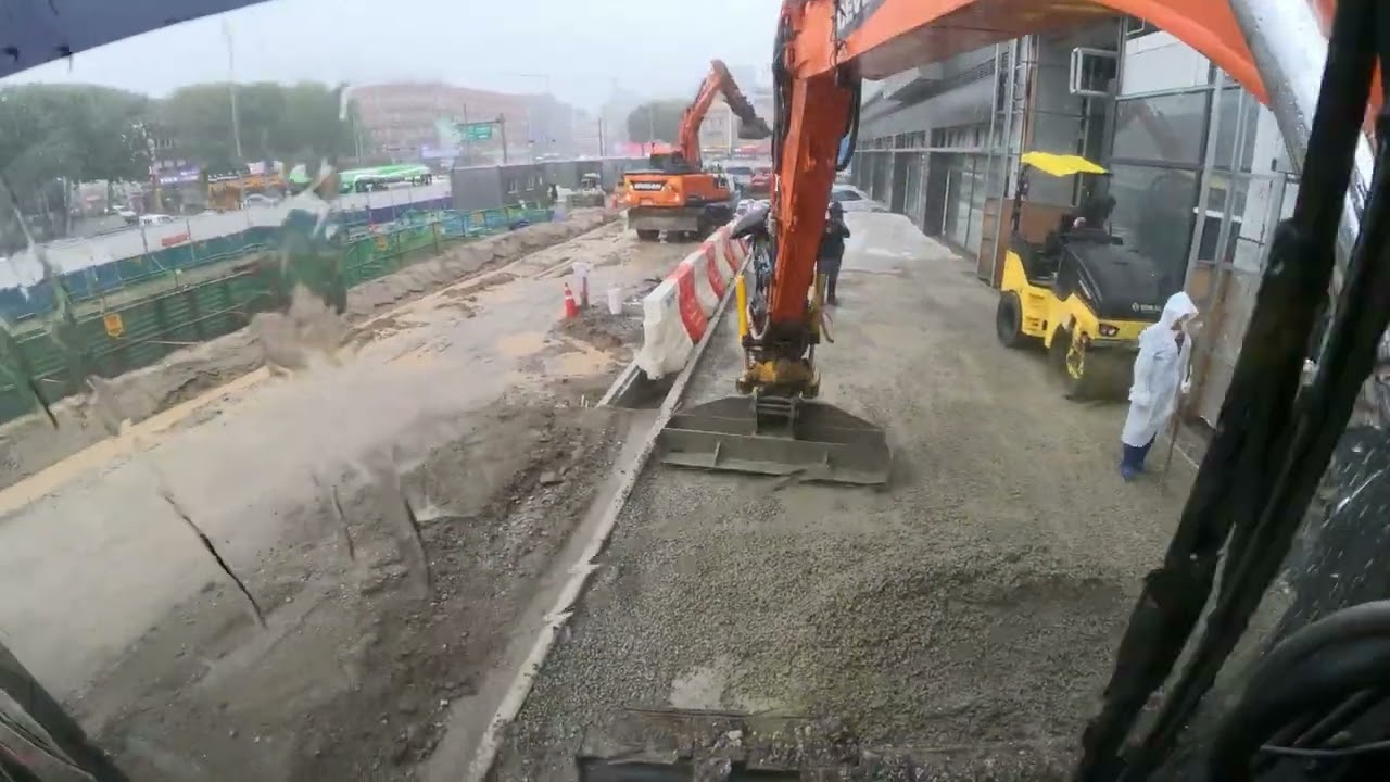 24/09/13#투스콘 포장#틸트로테이터 #tiltrotator #그레이딩빔 #강남건설중기